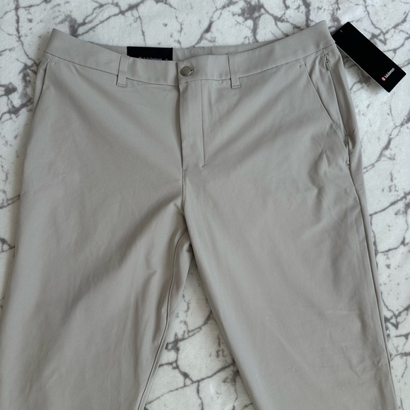 Lululemon Men's ABC Slim-Fit 5 Pocket Pant Warpstreme Grey Size 36 NEW - Picture 2 of 10